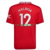 Maillot de Supporter Manchester United Malacia 12 Domicile 2022-23 Pour Homme